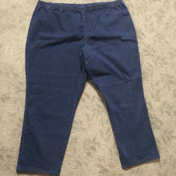 CJ Banks Pants - CJ Banks Dark Blue Denim Pants Stretch Sz 4X